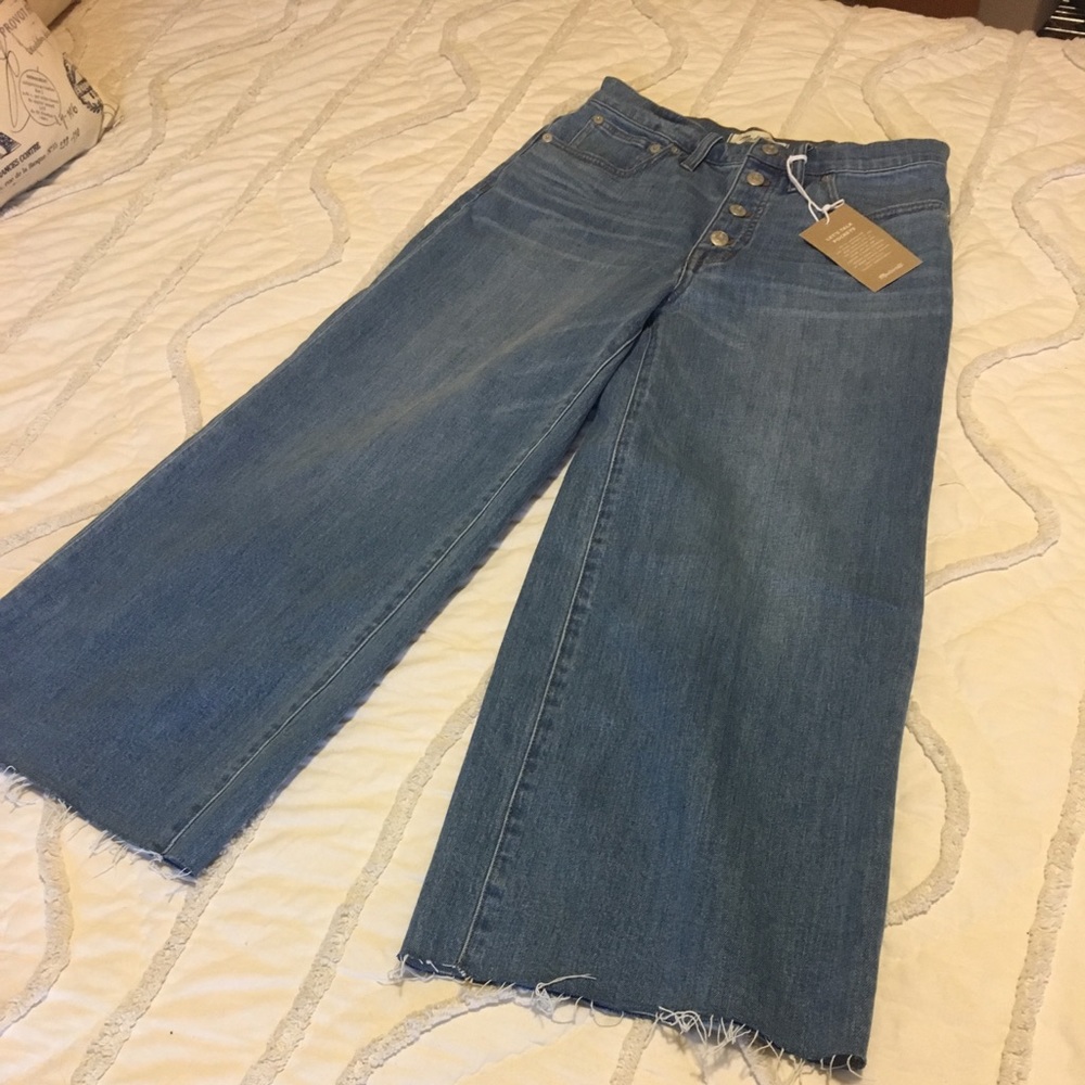 Madewell Wide-Leg Crop Martina wash, size 27